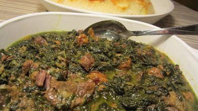 خورشت آلو اسفناج؛ خوشمزه و مجلسی