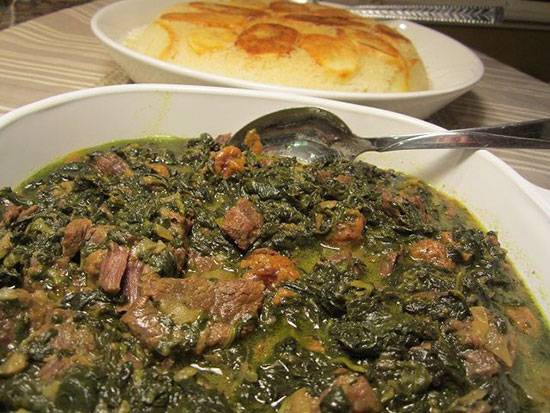 خورشت آلو اسفناج؛ خوشمزه و مجلسی